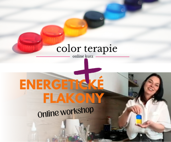 Set Color terapie a workshopu výroby energetických flakónů